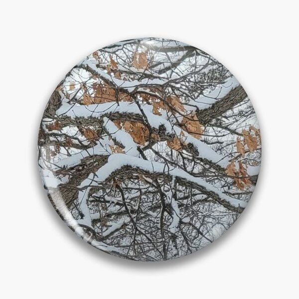 Item preview, Brown Leaves White Winter Snow on Tree Limbs designed and sold by TerScott.