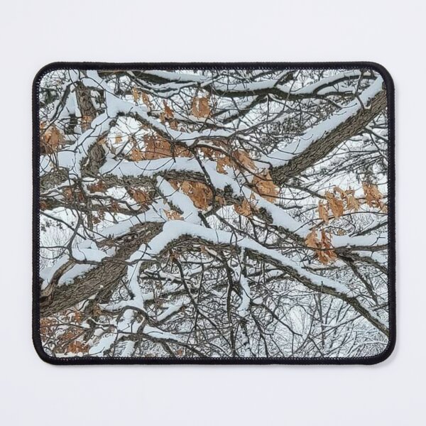 Item preview, Brown Leaves White Winter Snow on Tree Limbs designed and sold by TerScott.