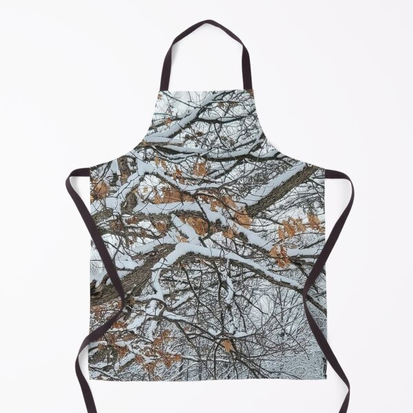 Item preview, Brown Leaves White Winter Snow on Tree Limbs designed and sold by TerScott.