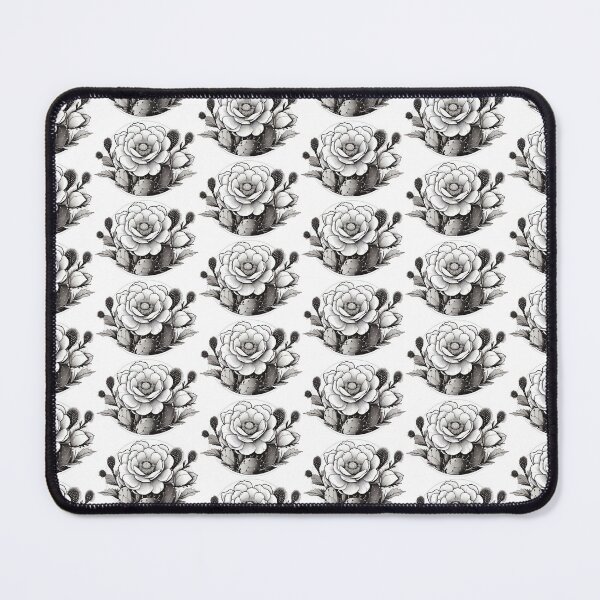 Item preview, Cactus 5 | monochrome cactus | cactus flower | desert flower designed and sold by JackrabbitPub.