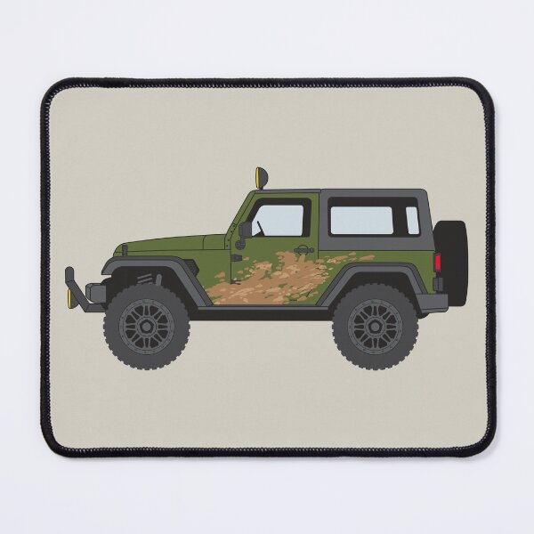 Item preview, Offroad 4x4 Got Mud Splash - Moss Green designed and sold by BlueSkyTheory.