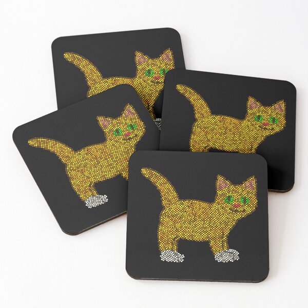 Artikelvorschau, Punktmosaik mit getigerter Katze entworfen und verkauft von MSBM Designs.