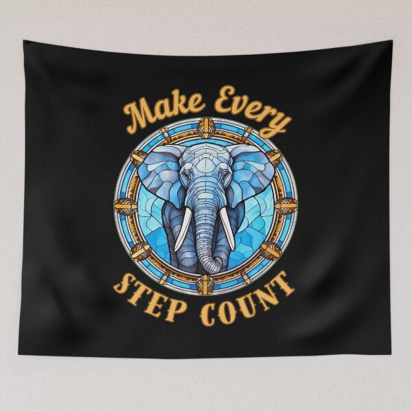 Item preview, Make Every Step Count. elephant lover designed and sold by ElephantVibes.