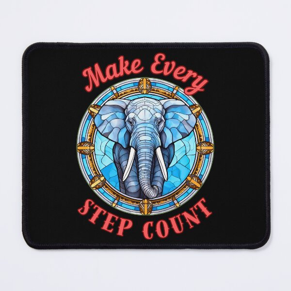 Item preview, Make Every Step Count. colorful elephant designed and sold by ElephantVibes.