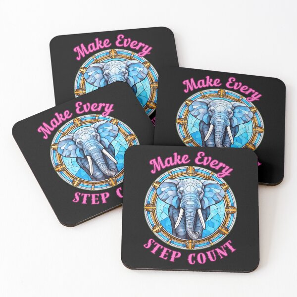 Item preview, Make Every Step Count. elephant head designed and sold by ElephantVibes.