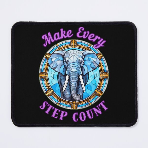 Item preview, Make Every Step Count. elephant face designed and sold by ElephantVibes.
