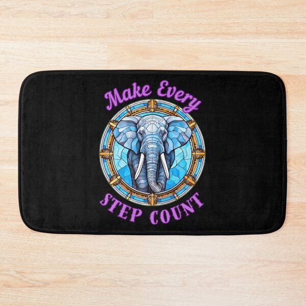 Item preview, Make Every Step Count. elephant face designed and sold by ElephantVibes.