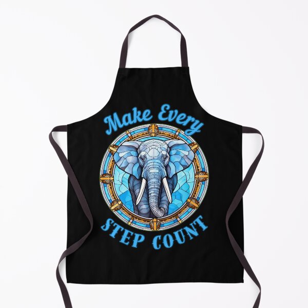 Item preview, Make Every Step Count. elephant portrait designed and sold by ElephantVibes.