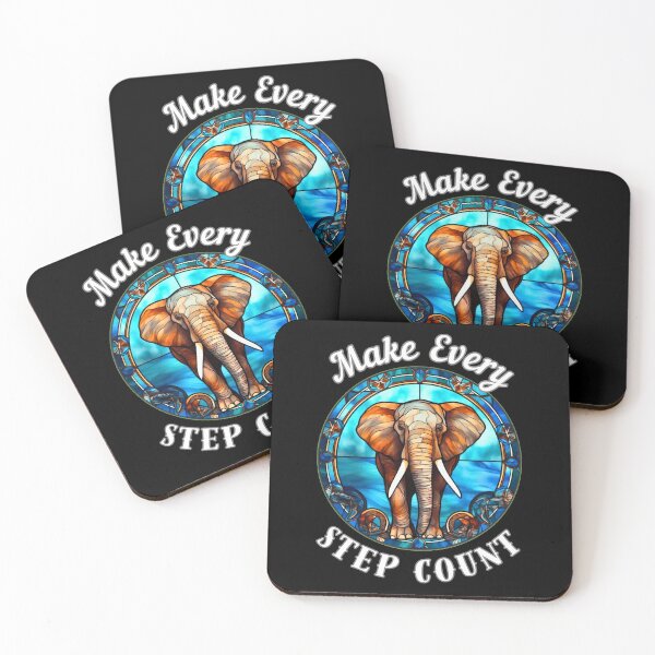 Item preview, Make Every Step Count. surreal elephant designed and sold by ElephantVibes.