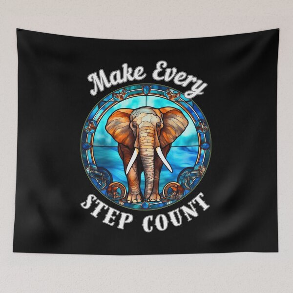 Item preview, Make Every Step Count. surreal elephant designed and sold by ElephantVibes.