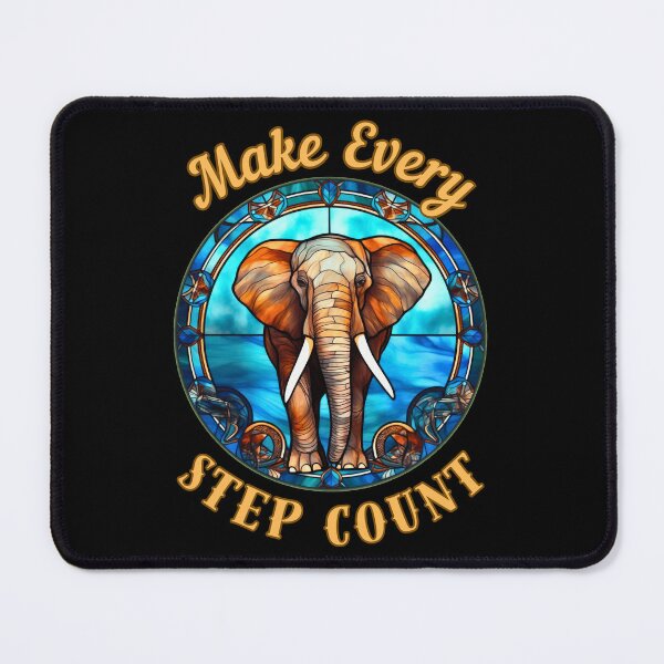 Item preview, Make Every Step Count. watercolor elephant designed and sold by ElephantVibes.
