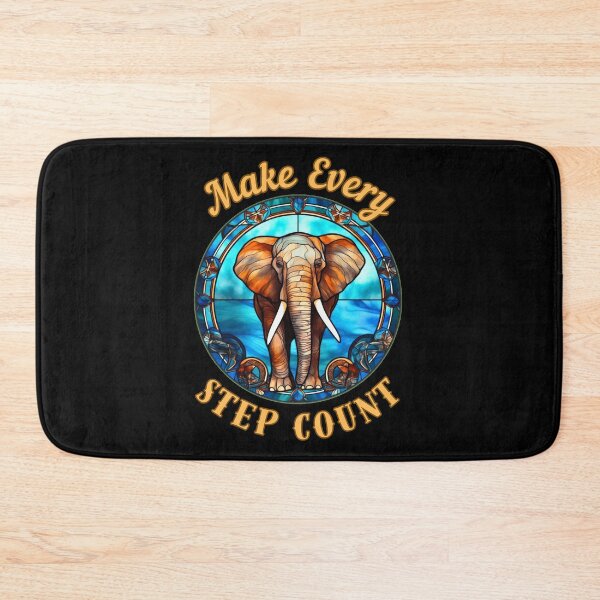Item preview, Make Every Step Count. watercolor elephant designed and sold by ElephantVibes.