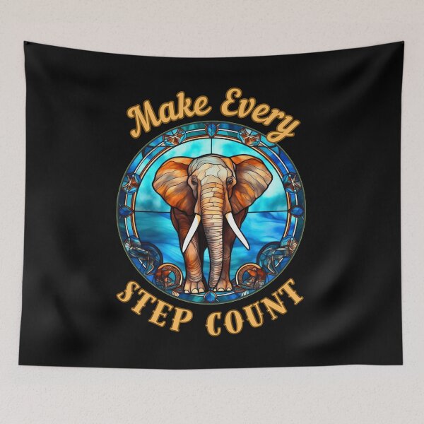 Item preview, Make Every Step Count. watercolor elephant designed and sold by ElephantVibes.