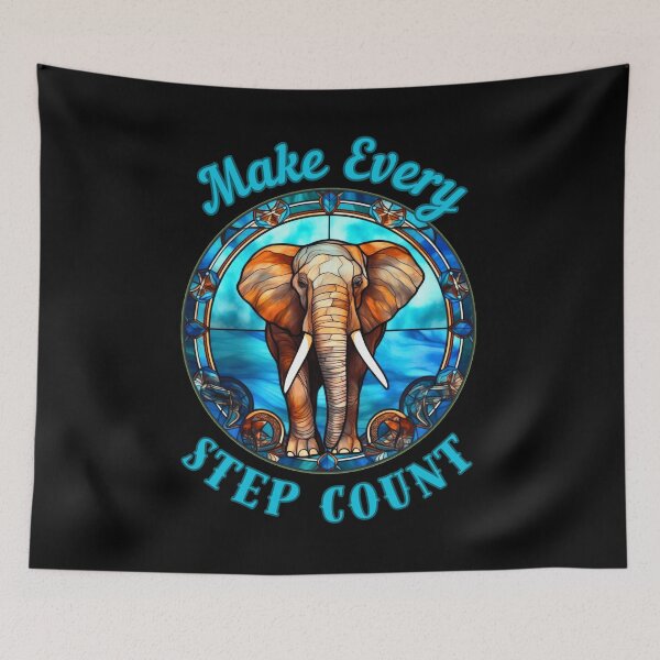 Item preview, Make Every Step Count. adorable elephant designed and sold by ElephantVibes.