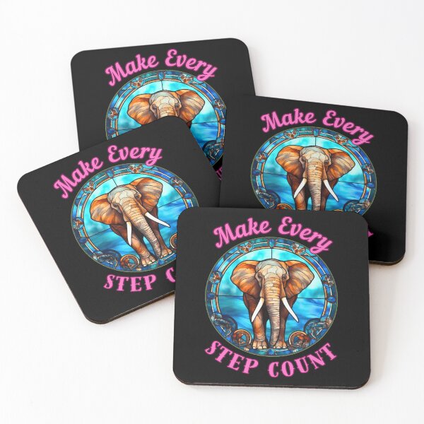 Item preview, Make Every Step Count. elephant saying designed and sold by ElephantVibes.