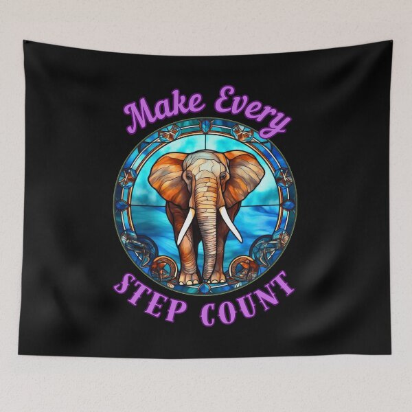 Item preview, Make Every Step Count. elephant quote designed and sold by ElephantVibes.
