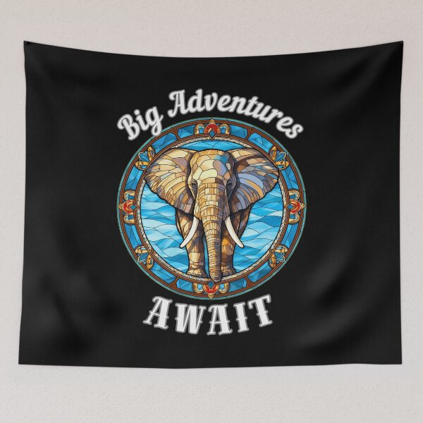 Item preview, Big Adventures Await designed and sold by ElephantVibes.