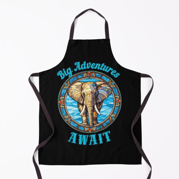 Item preview, Big Adventures Await. funny elephant designed and sold by ElephantVibes.