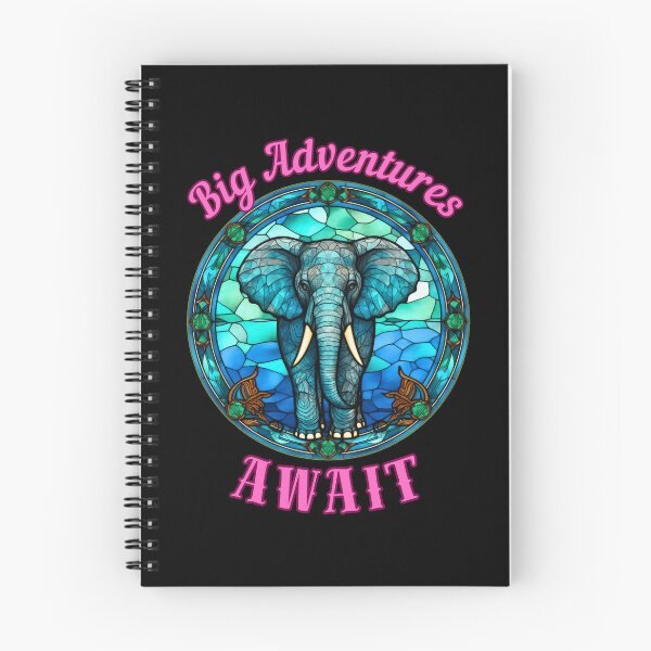 Item preview, Big Adventures Await. elephant saying designed and sold by ElephantVibes.