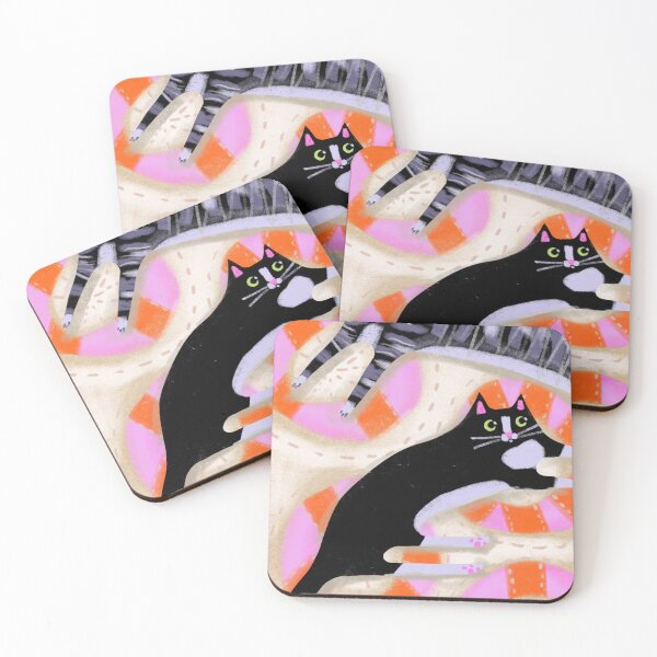 Item preview, Three cat friends designed and sold by tascha-doodles.