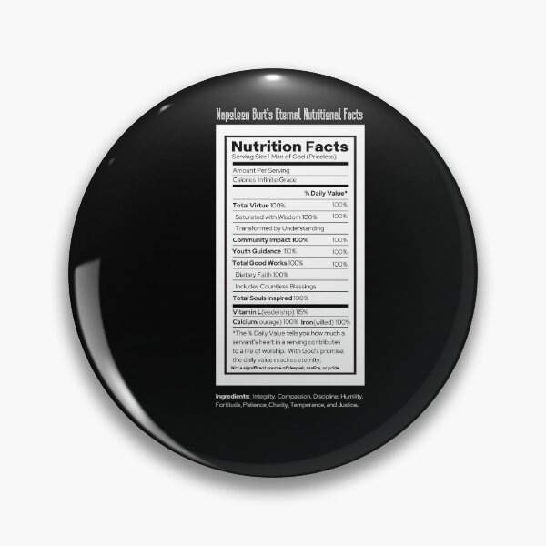 Item preview, Napoleon Burt Eternal Nutritional Value designed and sold by DandelionSeeds.