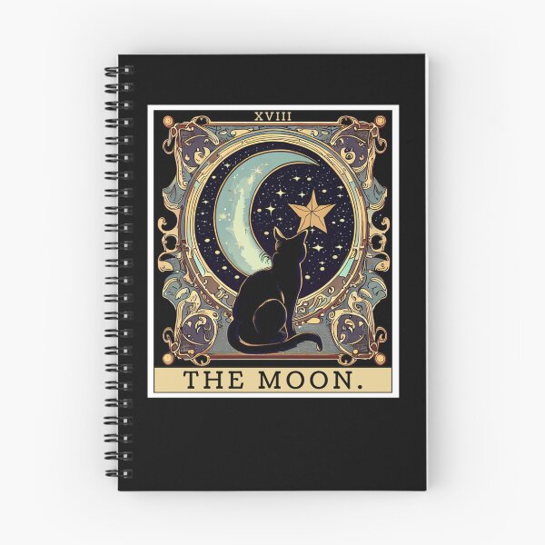 Item preview, The Cresent Moon Tarot Card Vintage Black Cat Women's Men's designed and sold by taaddison50.
