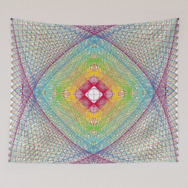 Item preview, Rectangular Pattern #4 Morph C Back [13796-PBCGYR-WB] designed and sold by LottMultimedia.