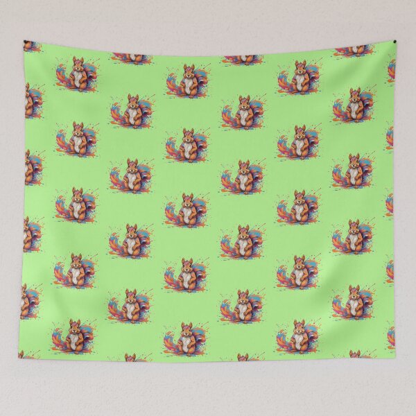 Item preview, Cute Colorful Squirrel designed and sold by TugForkFinds.