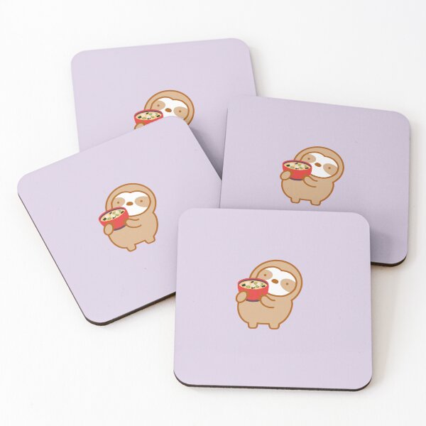 Item preview, Cute Japanese Miso Soup Sloth  designed and sold by theslothinme.