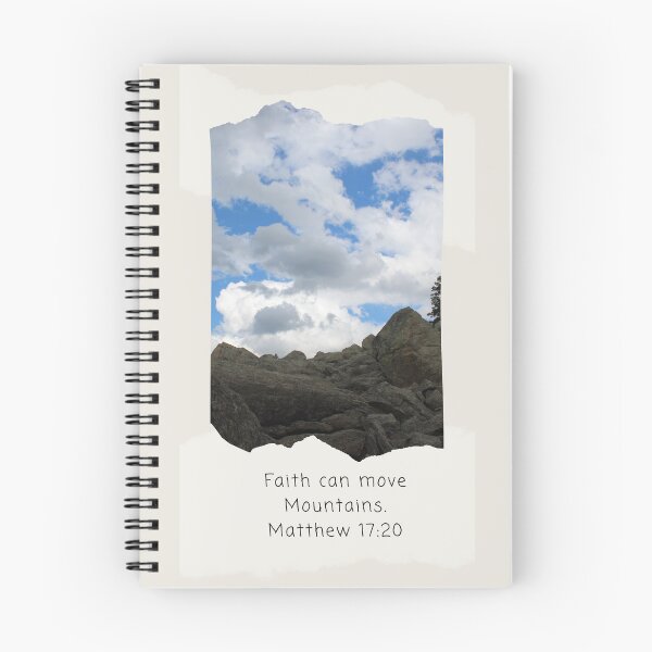 Item preview, Faith can move Mountains. Matthew 17:20 designed and sold by GiftableGems.