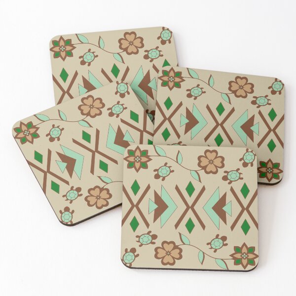 Item preview, Earth Turtle Floral designed and sold by Niibidoon.