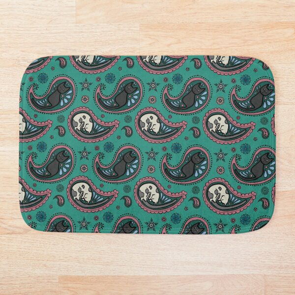 Item preview, Purfect Paisley Print in Peach and Teal designed and sold by Cephalopod-Art.