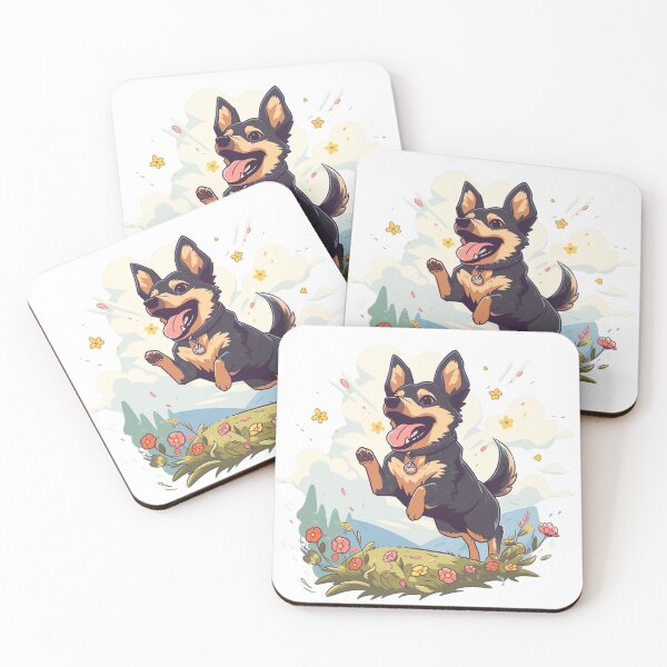 Item preview, Lancashire Heeler Dog: Floralpunk Adventure designed and sold by nyndigitals.