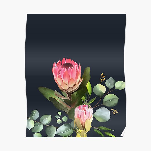 bush blue Poster