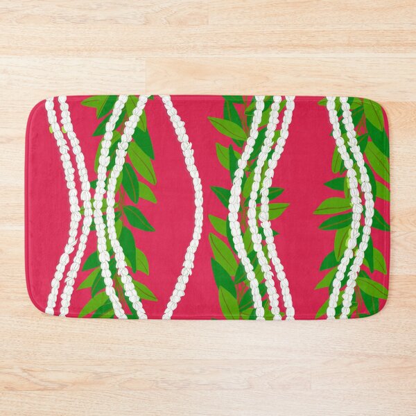Item preview, Hawaiian Maile and Pikake Lei-on Red designed and sold by Linda Maliuana.