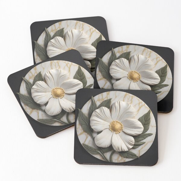 Item preview, Etched marble flower print designed and sold by dcrc.