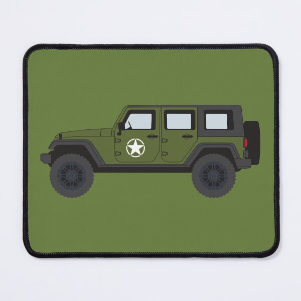 Item preview, Offroad 4-Door Army Star Decal - Left Side Green designed and sold by BlueSkyTheory.