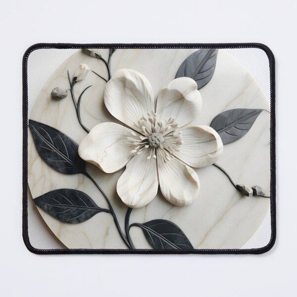 Item preview, Etched marble flower print designed and sold by dcrc.