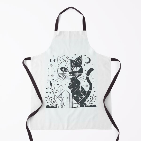 Item preview, Harmony Whiskers: Geometric Cat Duo designed and sold by diegomenjivar92.