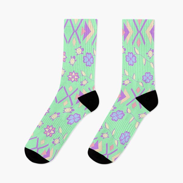 Item preview, Green Pastel Turtle Floral designed and sold by Niibidoon.