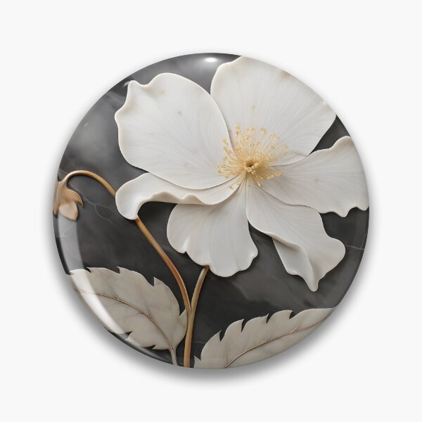 Item preview, etched marble flower print designed and sold by dcrc.