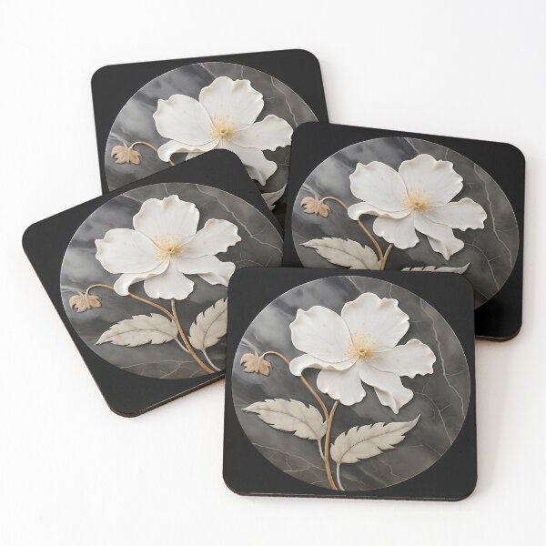 Item preview, etched marble flower print designed and sold by dcrc.