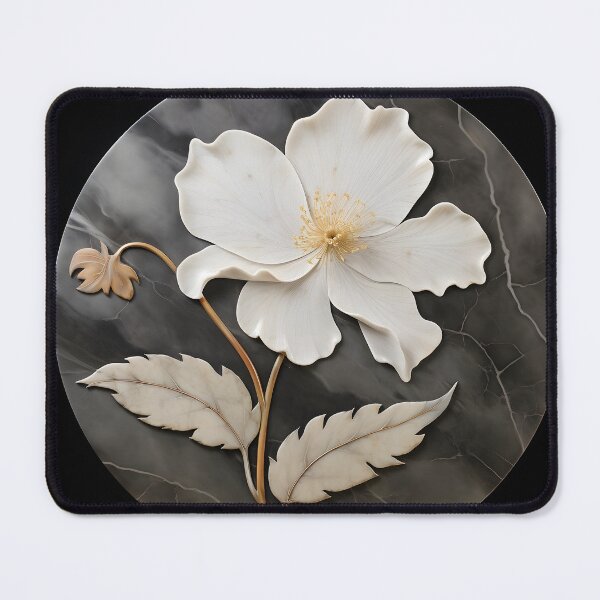 Item preview, etched marble flower print designed and sold by dcrc.