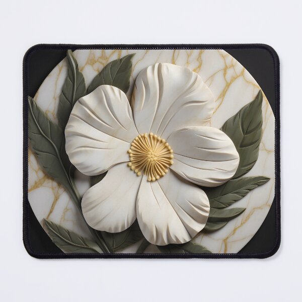 Item preview, Etched marble flower print designed and sold by dcrc.