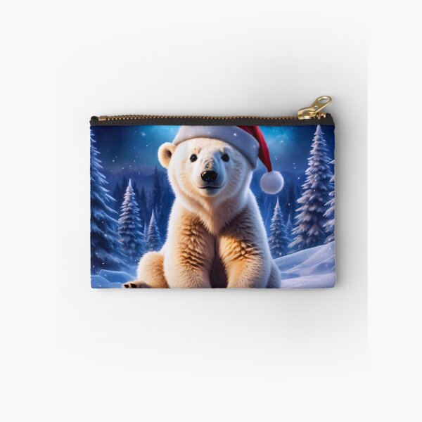 Item preview, A Polar Bear in a Snow Covered Forest designed and sold by Lava Tigers Art.