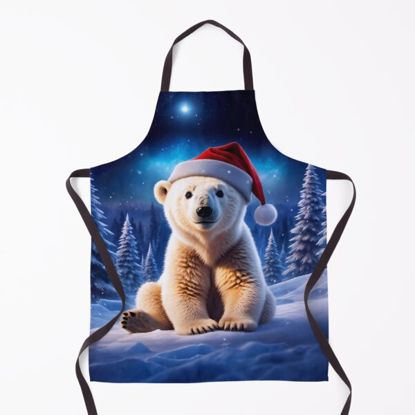 Item preview, A Polar Bear in a Snow Covered Forest designed and sold by Lava Tigers Art.