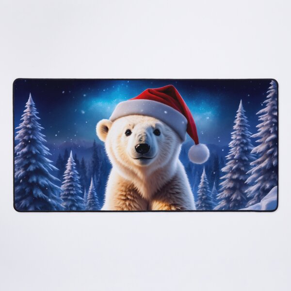 Item preview, A Polar Bear in a Snow Covered Forest designed and sold by Lava Tigers Art.