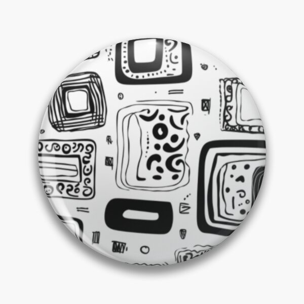 Item preview, Abstract Squares and Boxes Black and White  designed and sold by zanydoodles.