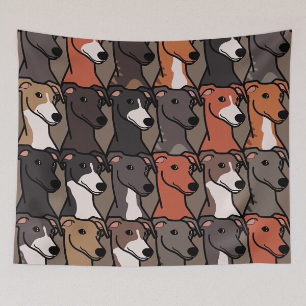 Item preview, Greyhound colors pattern designed and sold by Iluvmygreyhound.
