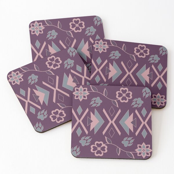 Item preview, Plum Wolf Floral designed and sold by Niibidoon.